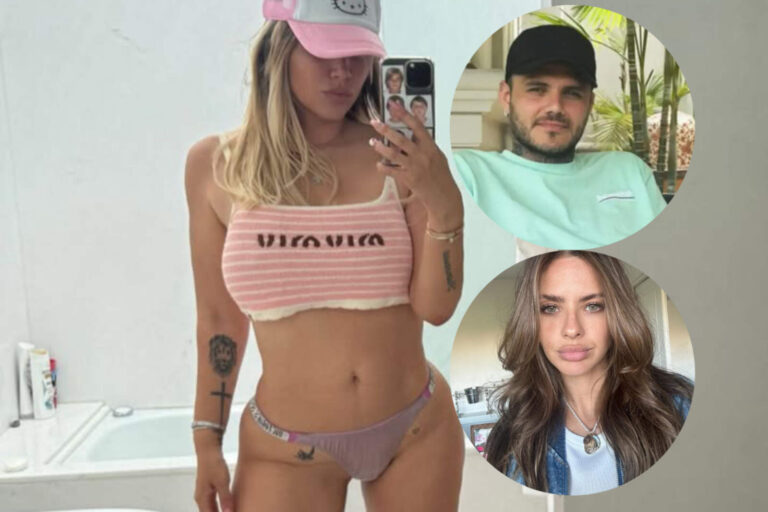 A quién está enviando mensajes de alto voltaje Wanda Nara?