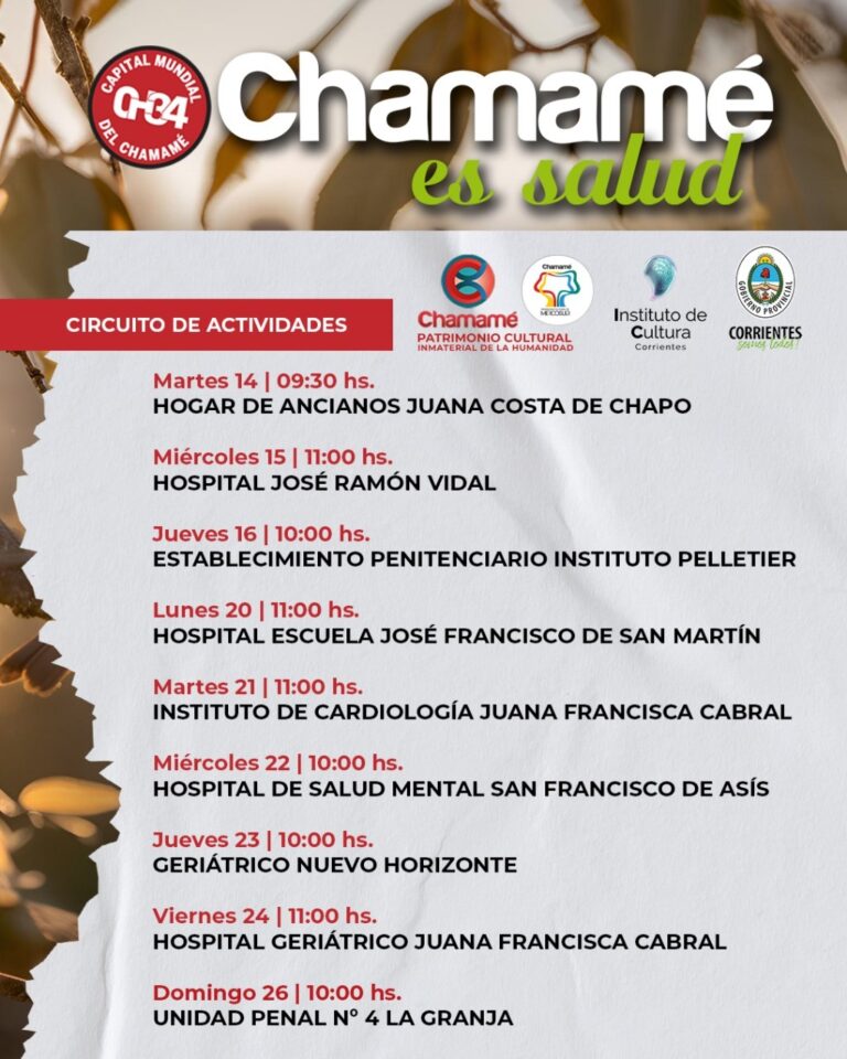 Comienza el ciclo Chamamé es salud en el Hogar de Ancianos Juana Costa de Chapo