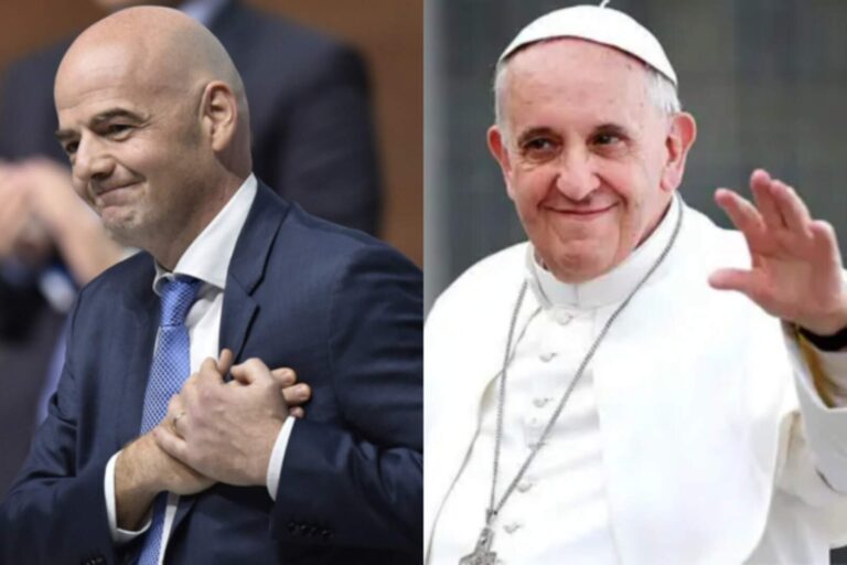 Infantino despidió al Papa Francisco con un mensaje conmovedor