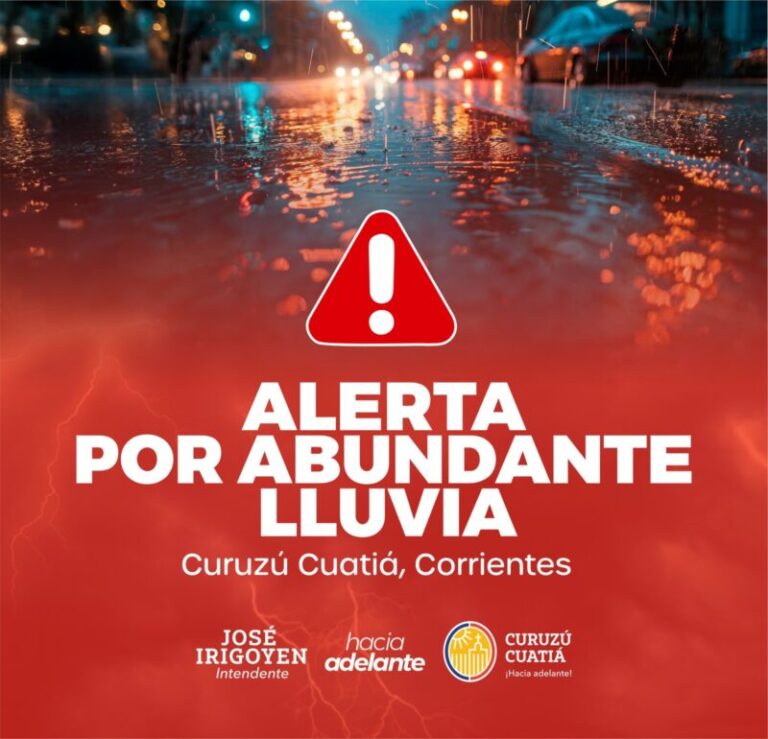 Curuzú Cuatiá: continúa la alerta por fuertes tormentas