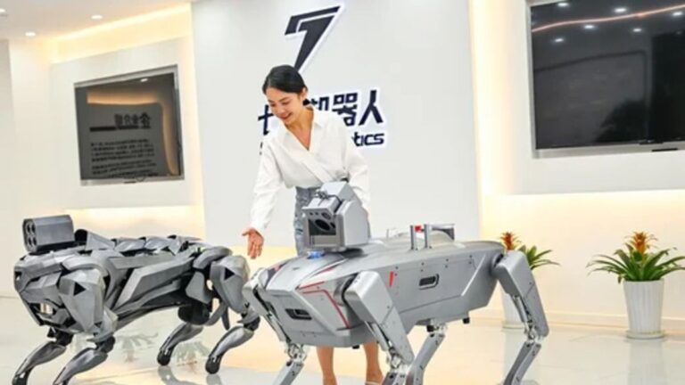 Como en Black Mirror: China presentó robots cuadrúpedos a prueba de explosiones