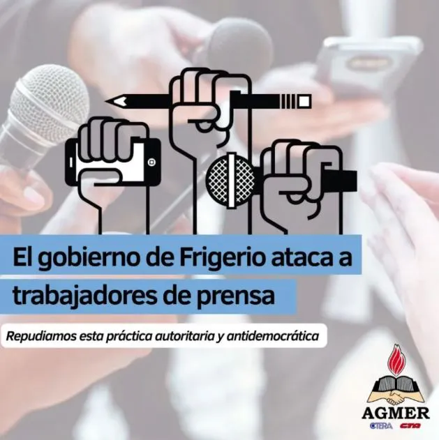 Agmer repudió la difusión de datos personales de un periodista por parte del Gobierno