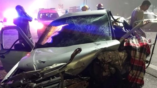 Manejó 17 kilómetros en contramano por la Ruta 2 y mató a un joven