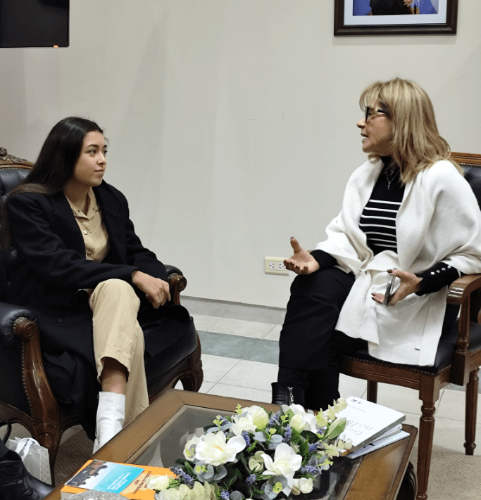 Práxedes López recibió a Daniela Barrios, una de las 50 mejores estudiantes del mundo