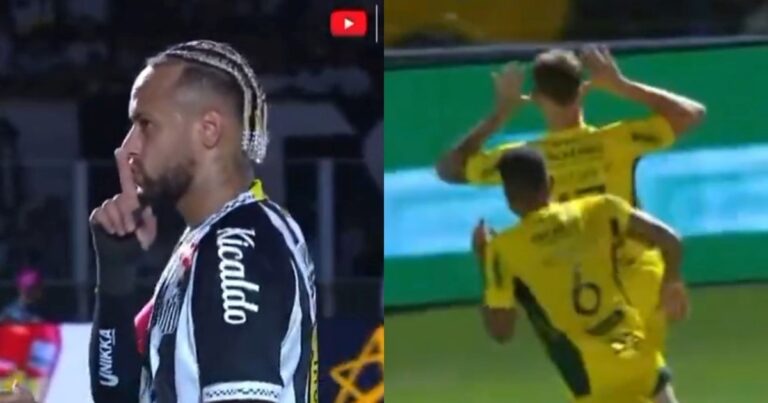 Neymar y una derrota para el olvido: se cruzó con la hinchada de Mirassol y un jugador rival le imitó un festejo en un gol