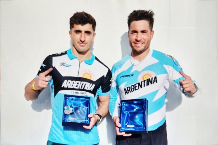 BMX: Matías Montenegro y Mateo Espejo se consagraron campeones en el Mundial de Dinamarca