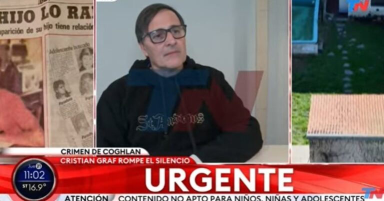 Habló Cristian Graf, el hombre de la casa del horror en Coghlan: «Nadie de la familia fue, cómo pasó no sé»
