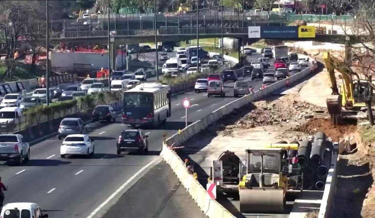 Obras de renovación integral: cierran un acceso a la autopista Dellepiane sentido al centro