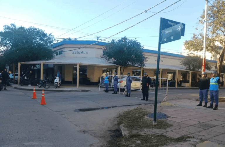 Fuerte operativo de seguridad en Resistencia por la visita de Javier Milei.