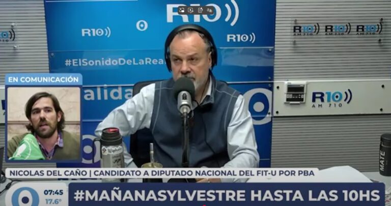 Nicolás Del Caño: La izquierda puede ser tercera fuerza y frenar las leyes de Milei