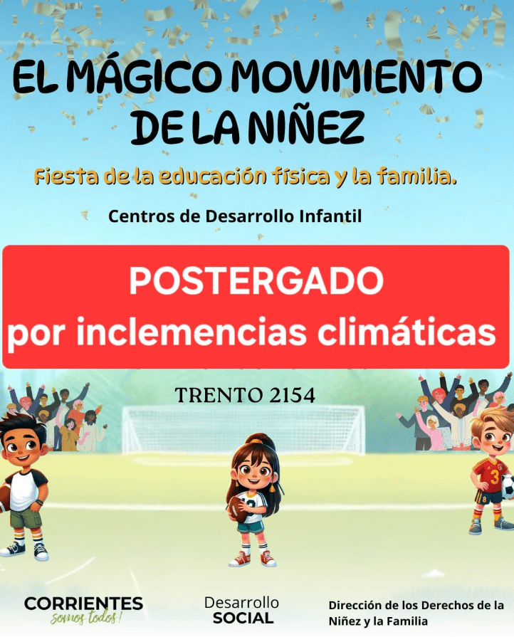 Fiesta de la Educación Física y la Familia, postergada