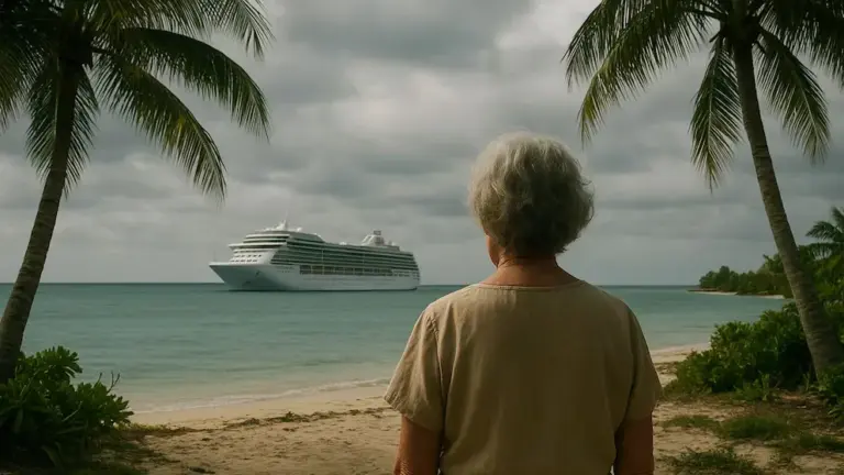 Una mujer de 80 años viajó en un crucero de lujo, quedó abandonada en una isla tropical remota y la encontraron muerta