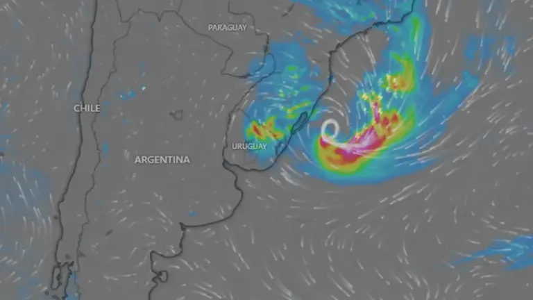 Inminente impacto de un ciclón que traerá fuertes tormentas, lluvias y granizo en Argentina
