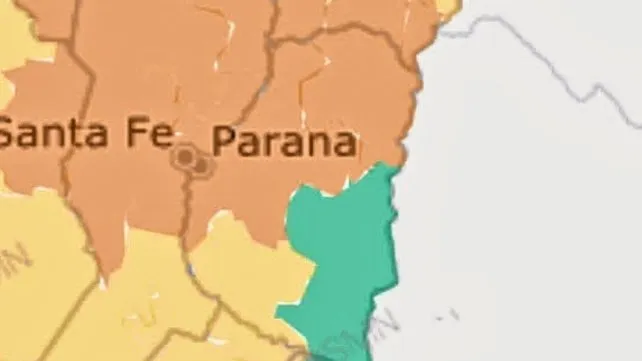 CONCORDIA EN ALERTA NARANJA POR TORMENTA CON LLUVIAS INTENSAS.