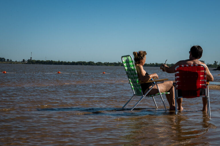 Se habilitó el ingreso al río en la playa del Thompson