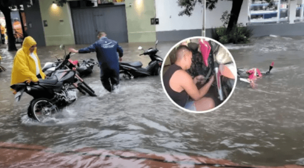Corrientes: ofrece service gratis para motos afectadas por el agua