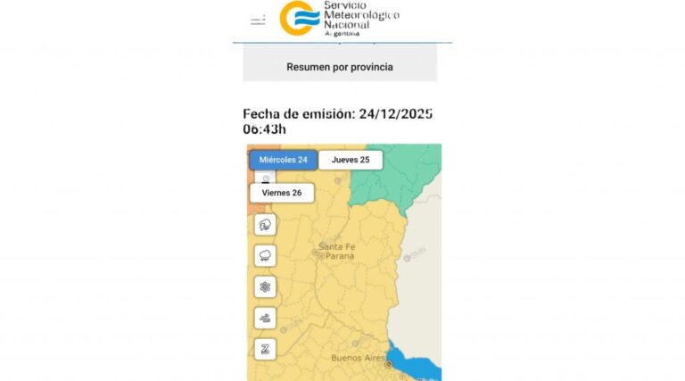 Emitieron alerta amarilla por tormentas y calor para este miércoles