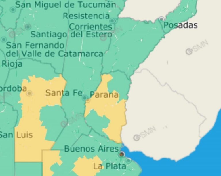 Renovaron alerta meteorológica por altas temperaturas