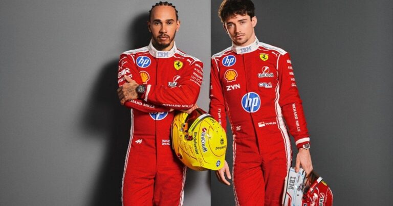 Con Hamilton y Leclerc, Ferrari lanzó sus nuevos «monos» para la temporada 2026 con un detalle que ilusiona a los tifosi