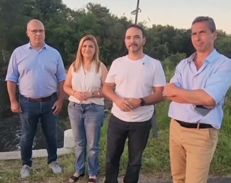 Juan Pablo Valdés supervisó obras clave para el escurrimiento en Santa Ana