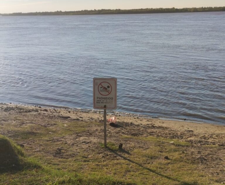 La playa de Bajada Grande, sin habilitar