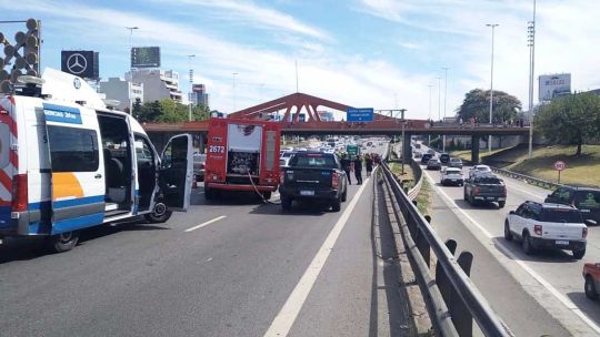 Un choque múltiple de siete autos sobre la General Paz dejó doce heridos
