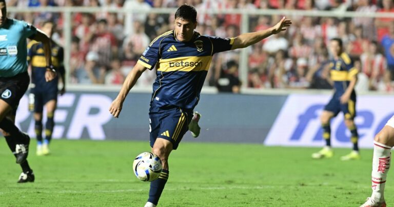 Merentiel: otro gol para que Boca empate con Unión