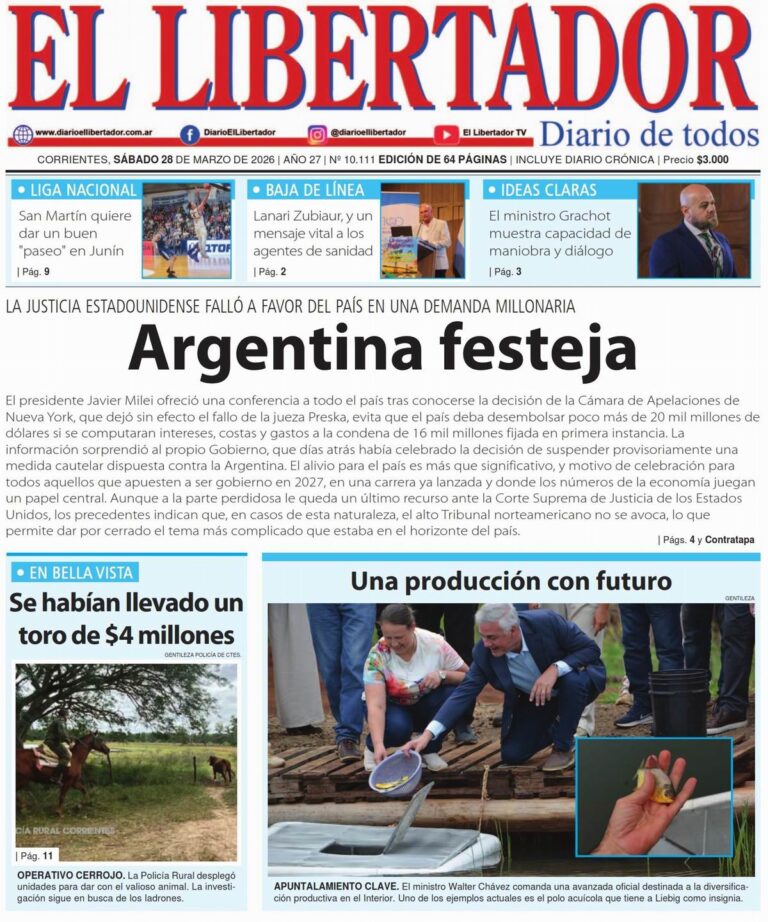 El Libertador de Corrientes lanza su nueva edición digital