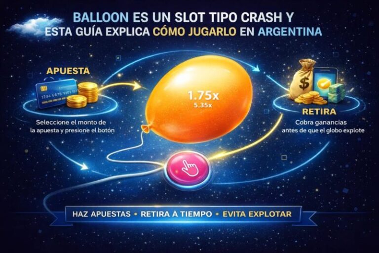 Pantalla del juego Balloon mostrando el globo y el multiplicador
