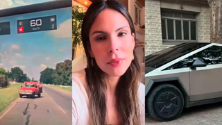 Barby Franco posa para una foto sonriente