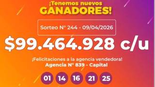 Ilustración de billetes de lotería y monedas, representando el premio ganado en Corrientes.