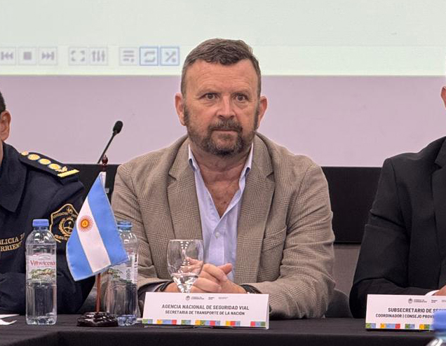 Patricio Smith, director nacional de Coordinación Interjurisdiccional de la Agencia Nacional de Seguridad Vial, durante una entrevista sobre siniestros viales en el Norte de Argentina