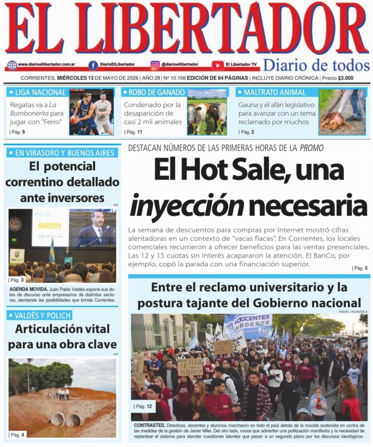Imagen representativa de la actualidad informativa del 13 de mayo de 2026 en Corrientes