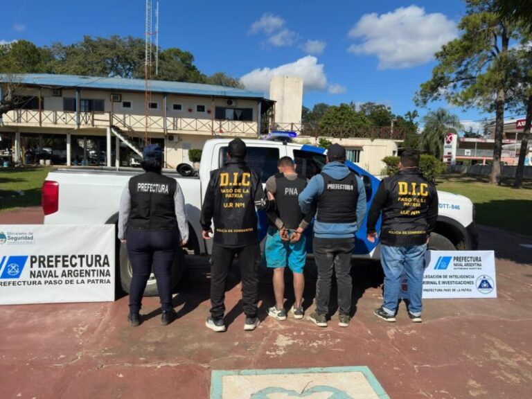 Operativo policial en Paso de la Patria