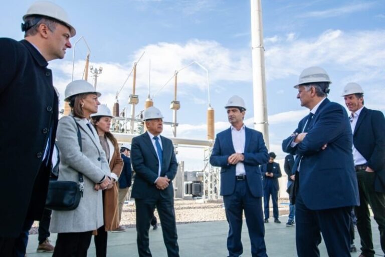 Paneles solares del Parque Solar El Quemado de YPF Luz en Mendoza