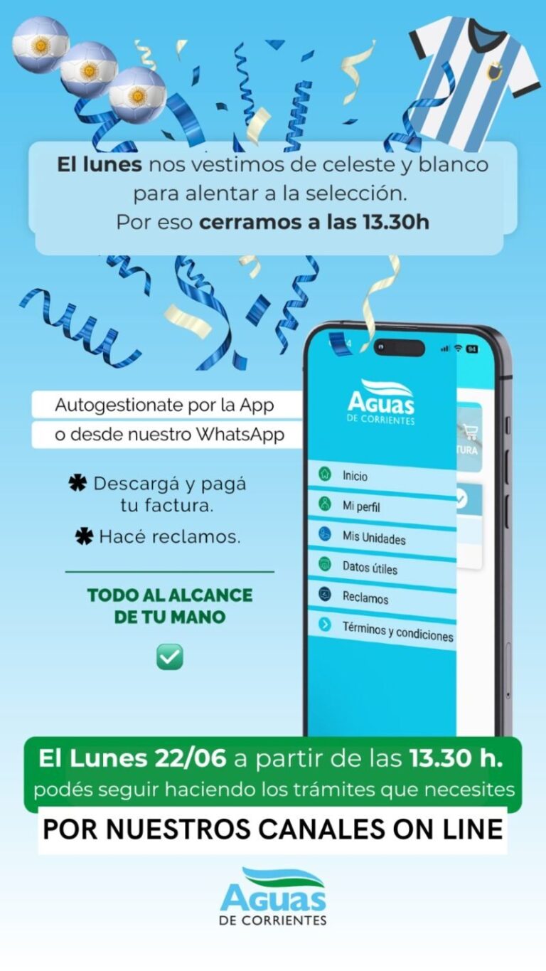 Oficina de Aguas de Corrientes en avenida 3 de Abril 1280