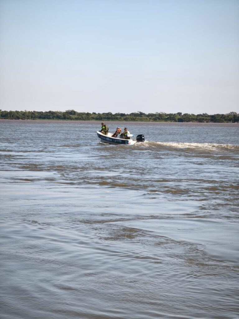 Operativo de búsqueda de Melanie Aldaz en el río Paraná