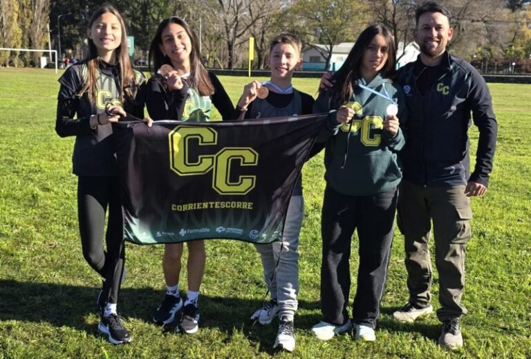 Atletas correntinos en el Nacional U14 de Atletismo en Tandil