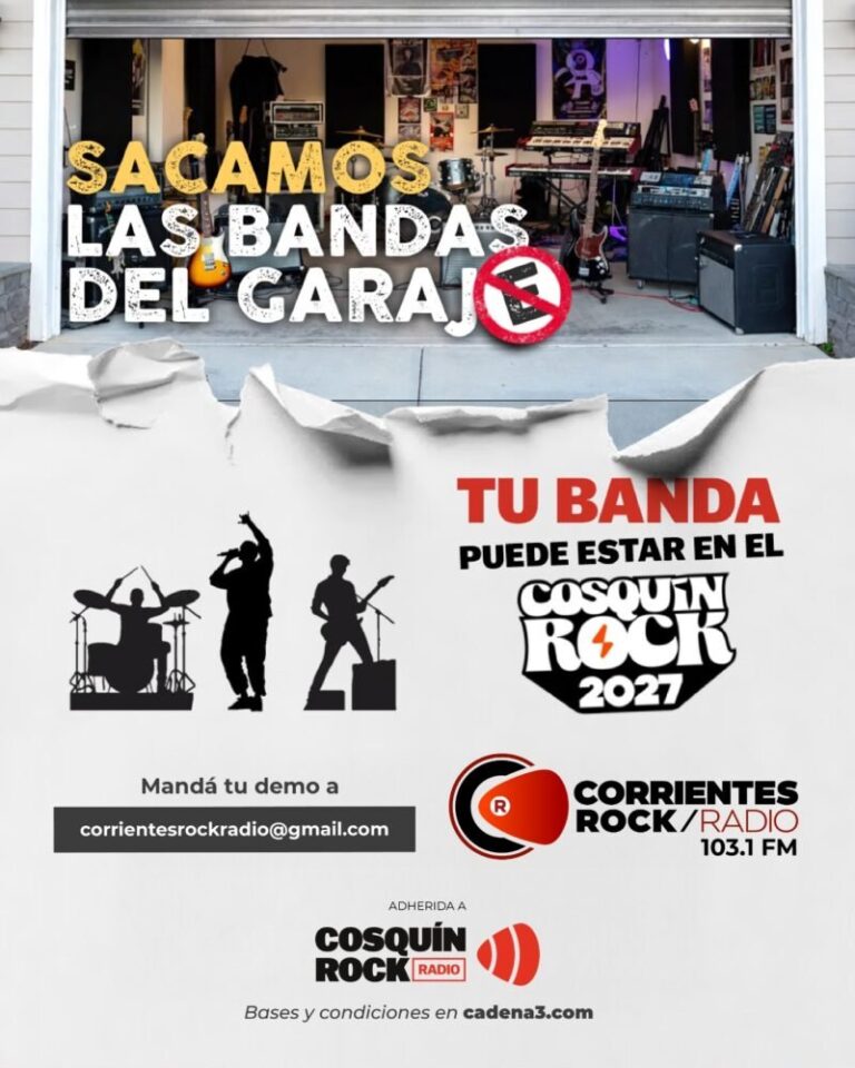 Logo de Cosquín Rock y Corrientes Rock Radio
