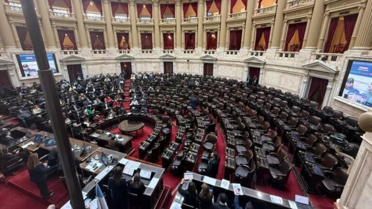 Vista del recinto de la Cámara de Diputados durante una sesión