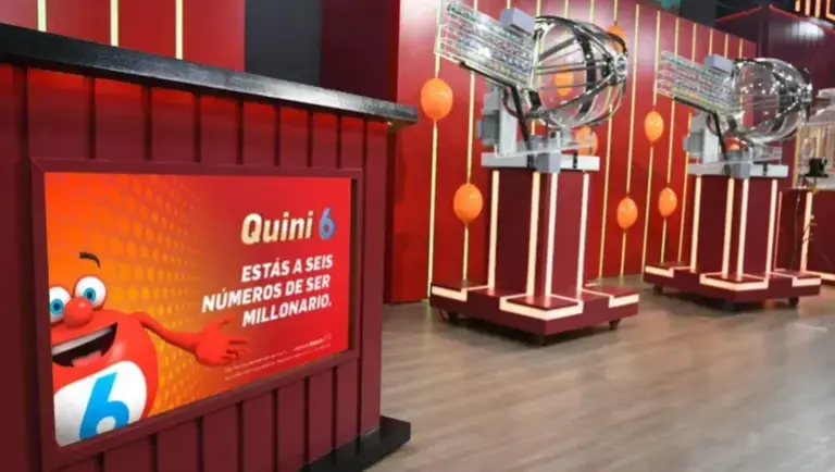 Boleto del Quini 6 con números ganadores
