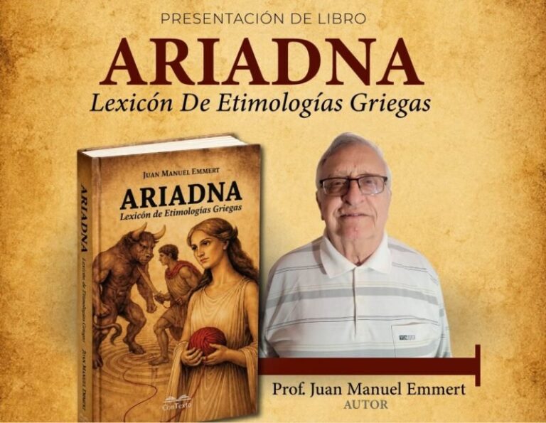 Portada del libro Ariadna. Lexicón de Etimologías Griegas, de Juan Manuel Emmert
