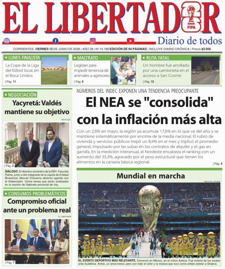 Imagen representativa de noticias de Corrientes del 12 de junio de 2026