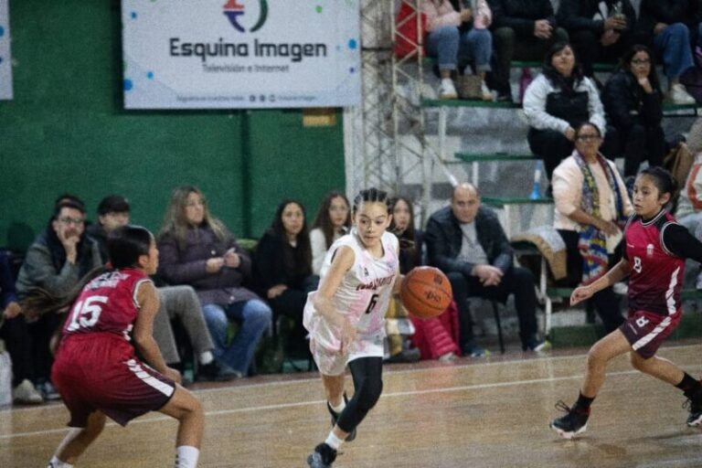Partido de básquet femenino entre Corrientes y Jujuy en Esquina