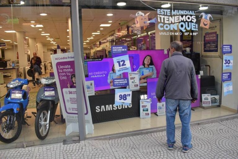 Gráfico de ventas minoristas Pymes según Came