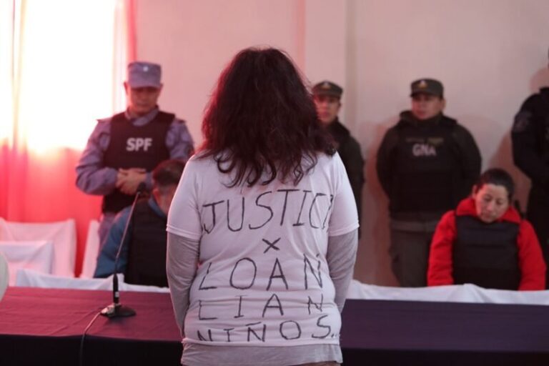 Fotografía de la sala de audiencias del juicio por la desaparición de Loan Danilo Peña