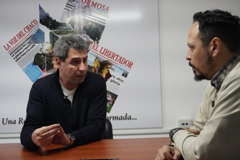 Sergio Uñac durante entrevista en Corrientes