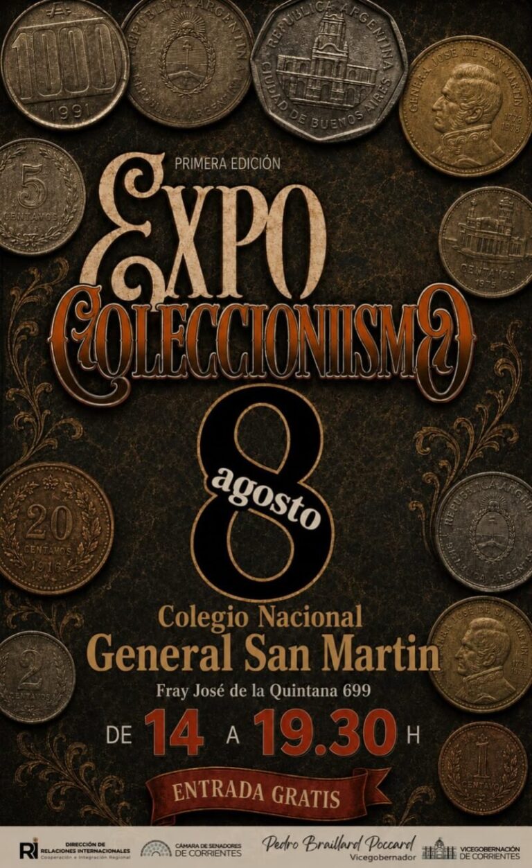Colección de monedas y estampillas en la Expo Coleccionismo de Corrientes