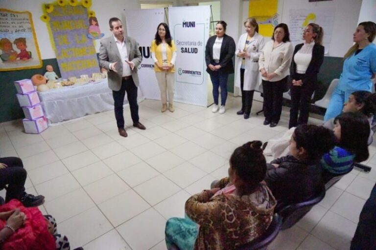 Jornada de lactancia materna en SAPS del barrio Independencia, Corrientes