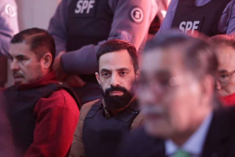 Nicolás Soria durante la audiencia judicial